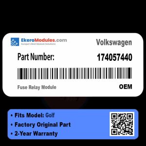 174057440 Fuse Relay Module | Volkswagen Golf | Genuine OEM Part
