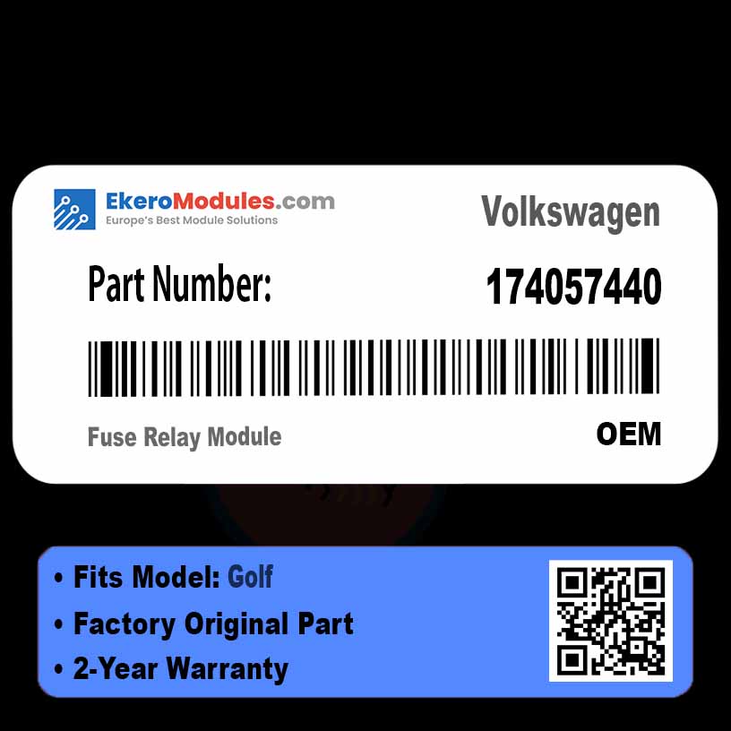 174057440 Fuse Relay Module | Volkswagen Golf | Genuine OEM Part