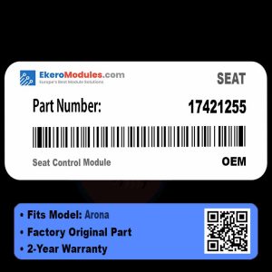 17421255 Seat Control Module | SEAT Arona | Genuine OEM Part