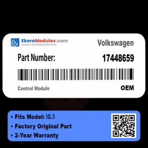 17448659 Control Module | Volkswagen ID.3 | Genuine OEM Part