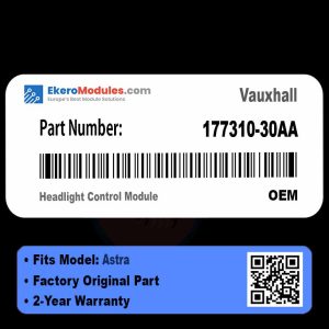 177310-30AA Headlight Control Module | Vauxhall Astra | Genuine OEM Part