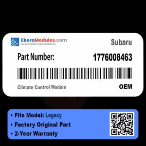 1776008463 Climate Control Module | Subaru Legacy | Genuine OEM Part