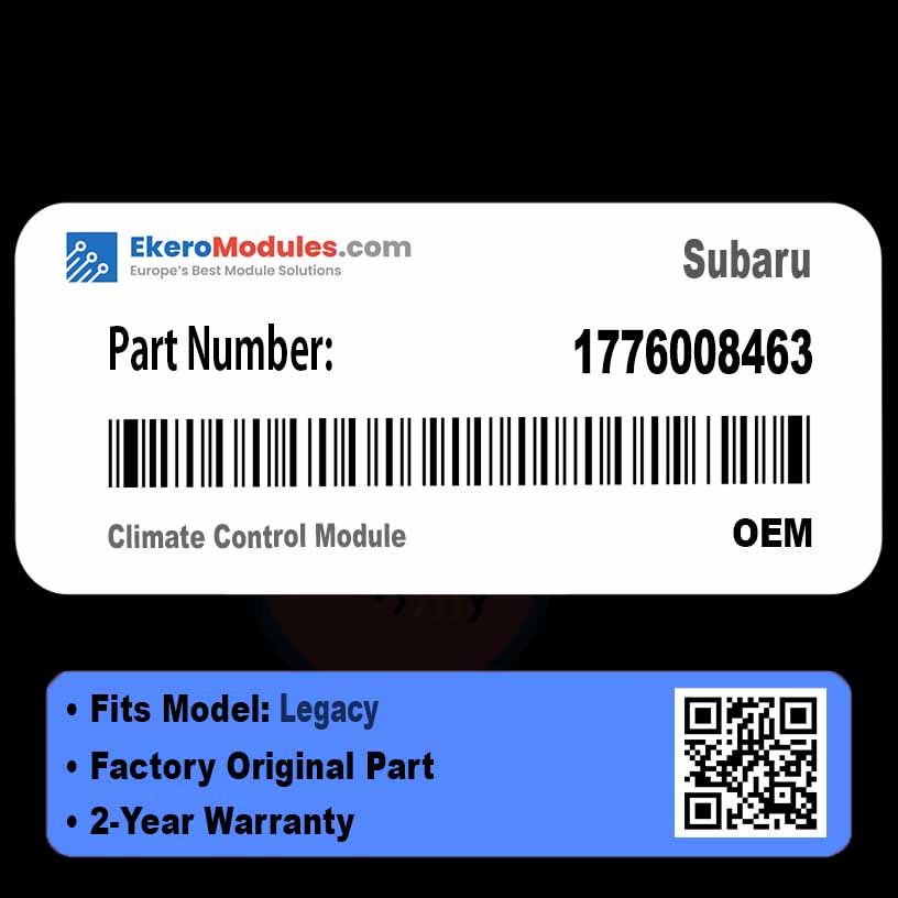 1776008463 Climate Control Module | Subaru Legacy | Genuine OEM Part