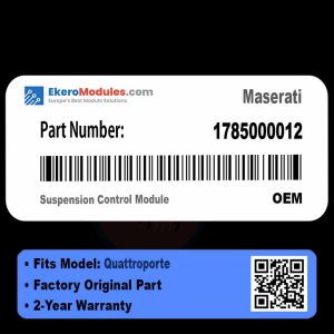 1785000012 Suspension Control Module | Maserati Quattroporte | Genuine OEM Part