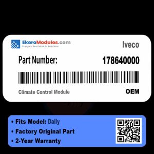178640000 Climate Control Module | Iveco Daily | Genuine OEM Part