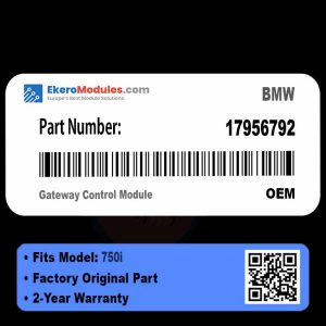 17956792 Gateway Control Module | BMW 750i | Genuine OEM Part