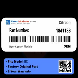 1841188 Door Control Module | Citroen BX | Genuine OEM Part