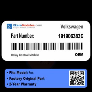 191906383C Relay Control Module | Volkswagen Fox | Genuine OEM Part