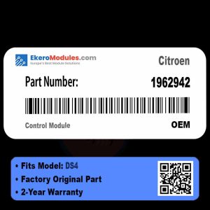 1962942 Control Module | Citroen DS4 | Genuine OEM Part