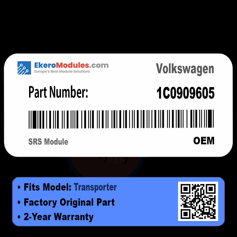 1C0909605 SRS Module | Volkswagen Transporter | Genuine OEM Part