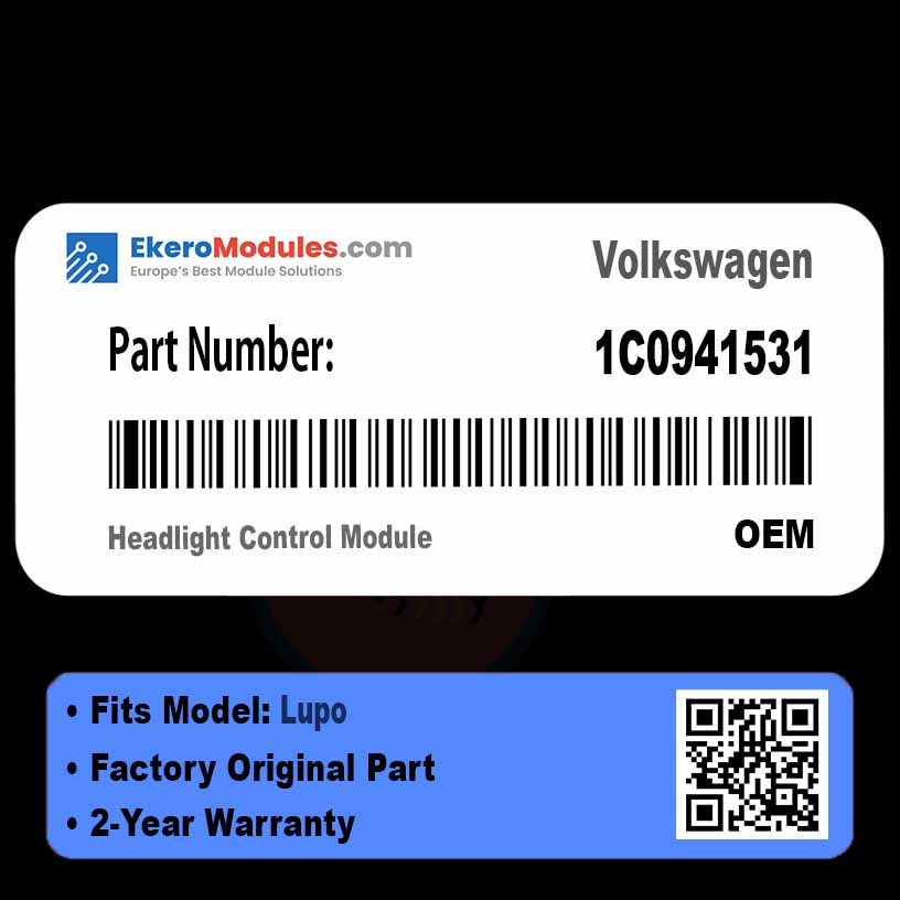 1C0941531 Headlight Control Module | Volkswagen Lupo | Genuine OEM Part