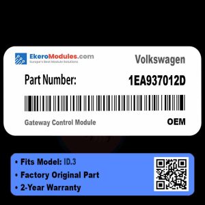 1EA937012D Gateway Control Module | Volkswagen ID.3 | Genuine OEM Part