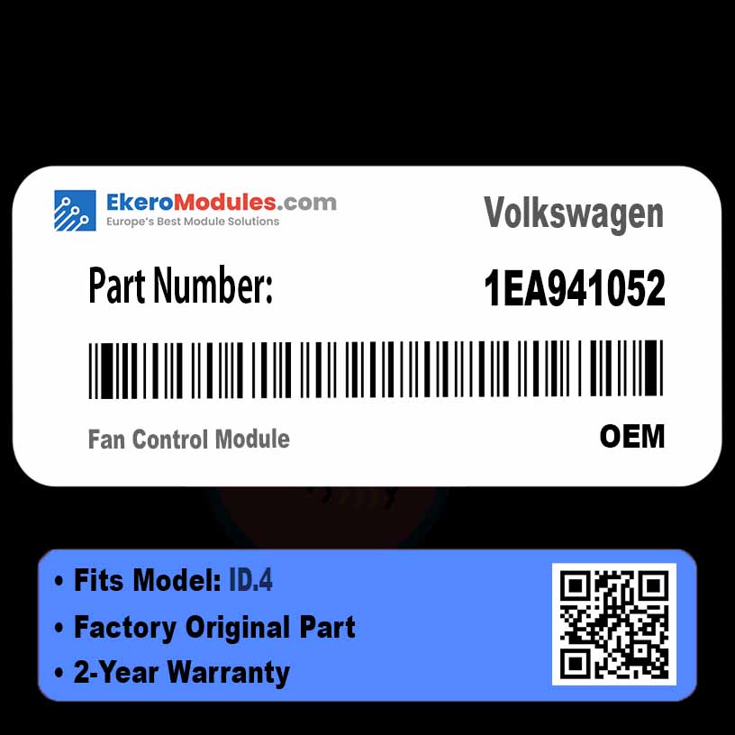 1EA941052 Fan Control Module | Volkswagen ID.4 | Genuine OEM Part