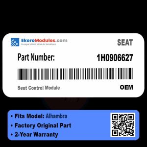 1H0906627 Seat Control Module | SEAT Alhambra | Genuine OEM Part