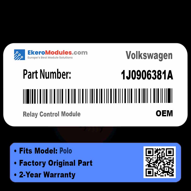 1J0906381A Relay Control Module | Volkswagen Polo | Genuine OEM Part