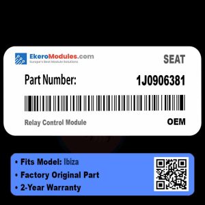 1J0906381 Relay Control Module | SEAT Ibiza | Genuine OEM Part