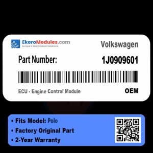 1J0909601 ECU - Engine Control Module | Volkswagen Polo | Genuine OEM Part