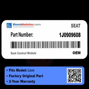 1J0909608 Seat Control Module | SEAT Leon | Genuine OEM Part