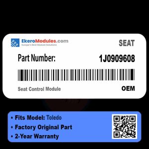 1J0909608 Seat Control Module | SEAT Toledo | Genuine OEM Part