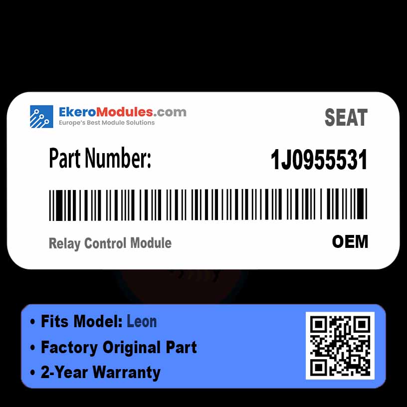 1J0955531 Relay Control Module | SEAT Leon | Genuine OEM Part