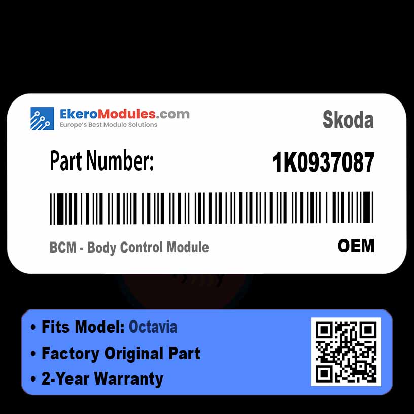 1K0937087 BCM - Body Control Module | Skoda Octavia | Genuine OEM Part