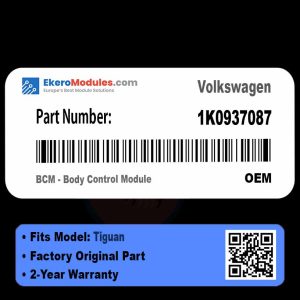 1K0937087 BCM - Body Control Module | Volkswagen Tiguan | Genuine OEM Part
