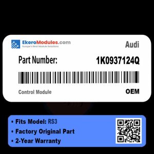 1K0937124Q Control Module | Audi RS3 | Genuine OEM Part
