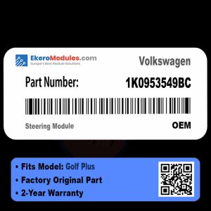 1K0953549BC Steering Module | Volkswagen Golf Plus | Genuine OEM Part