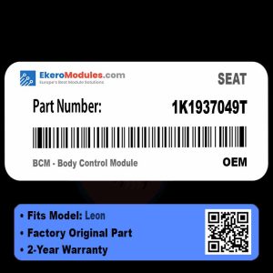 1K1937049T BCM - Body Control Module | SEAT Leon | Genuine OEM Part