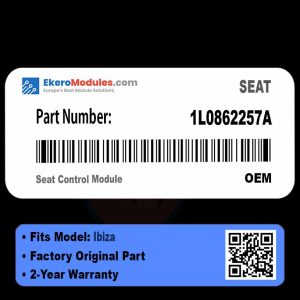 1L0862257A Seat Control Module | SEAT Ibiza | Genuine OEM Part