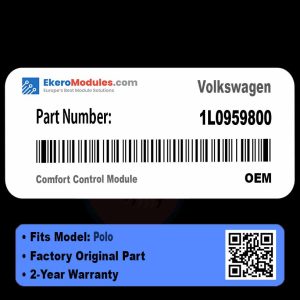1L0959800 Comfort Control Module | Volkswagen Polo | Genuine OEM Part