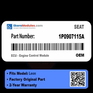 1P0907115A ECU - Engine Control Module | SEAT Leon | Genuine OEM Part