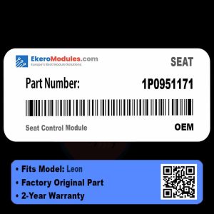 1P0951171 Seat Control Module | SEAT Leon | Genuine OEM Part