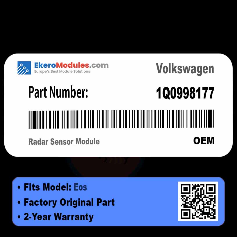 1Q0998177 Radar Sensor Module | Volkswagen Eos | Genuine OEM Part