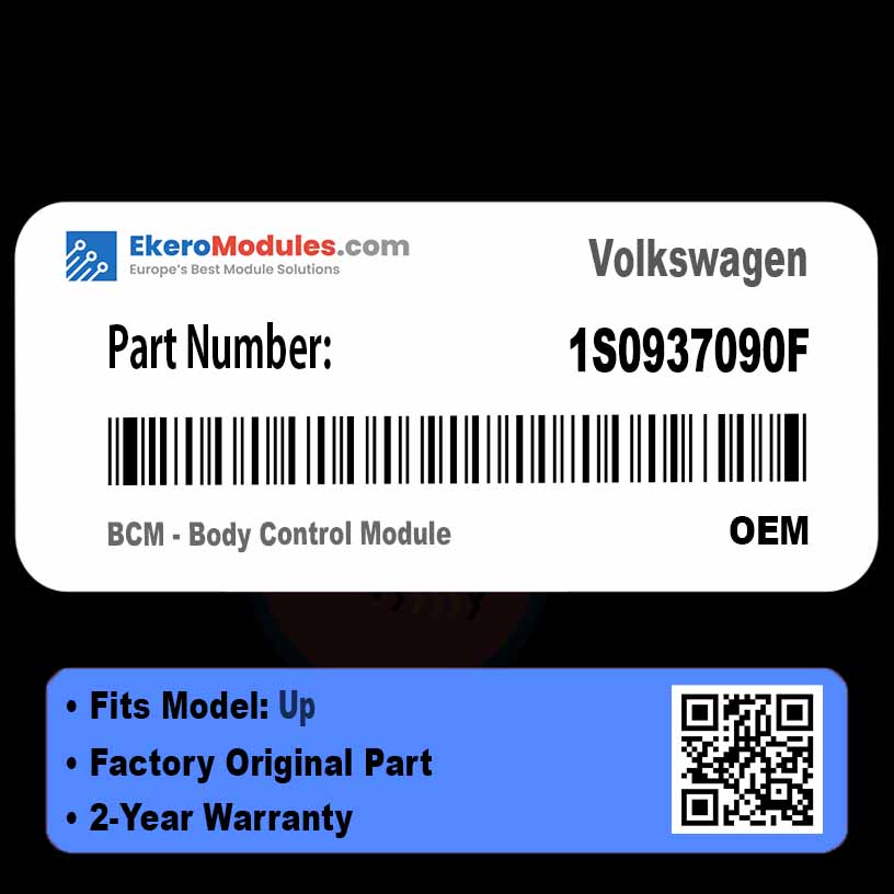 1S0937090F BCM - Body Control Module | Volkswagen Up | Genuine OEM Part