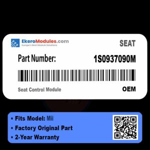 1S0937090M Seat Control Module | SEAT Mii | Genuine OEM Part