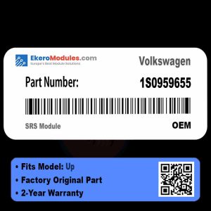 1S0959655 SRS Module | Volkswagen Up | Genuine OEM Part