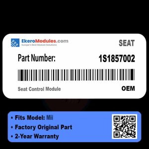 1S1857002 Seat Control Module | SEAT Mii | Genuine OEM Part