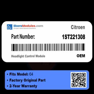 1ST221308 Headlight Control Module | Citroen C4 | Genuine OEM Part