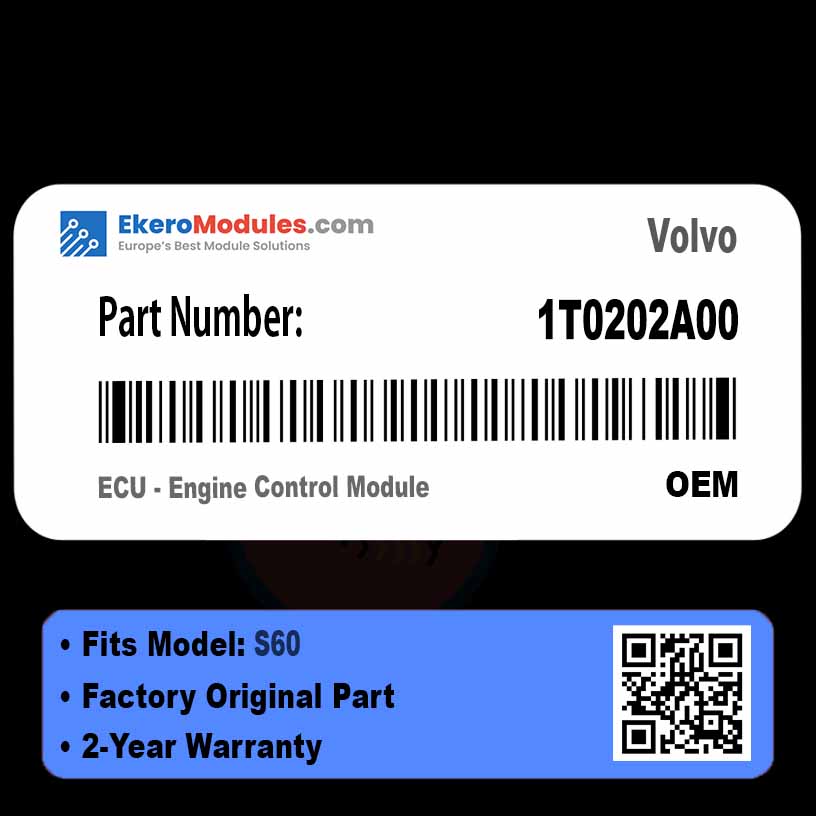 1T0202A00 ECU - Engine Control Module | Volvo S60 | Genuine OEM Part
