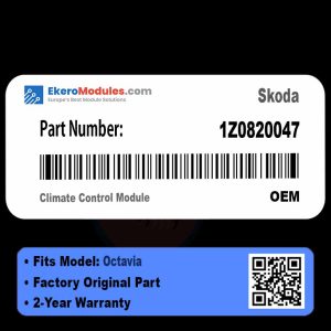 1Z0820047 Climate Control Module | Skoda Octavia | Genuine OEM Part