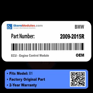 2009-2015R ECU - Engine Control Module | BMW X1 | Genuine OEM Part