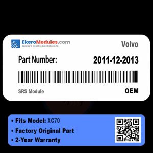 2011-12-2013 SRS Module | Volvo XC70 | Genuine OEM Part