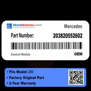 203820552602 Control Module | Mercedes 200 | Genuine OEM Part
