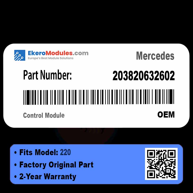203820632602 Control Module | Mercedes 220 | Genuine OEM Part