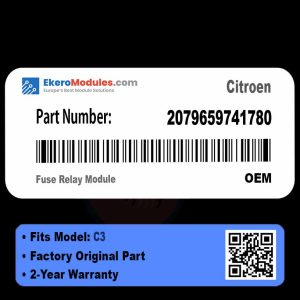 2079659741780 Fuse Relay Module | Citroen C3 | Genuine OEM Part