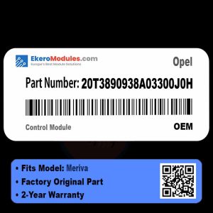 20T3890938A03300J0H Control Module | Opel Meriva | Genuine OEM Part