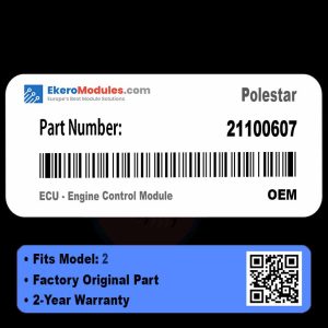 21100607 ECU - Engine Control Module | Polestar 2 | Genuine OEM Part