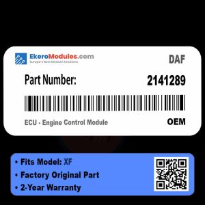 2141289 ECU - Engine Control Module | DAF XF | Genuine OEM Part