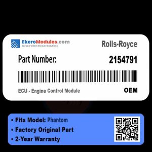 2154791 ECU - Engine Control Module | Rolls-Royce Phantom | Genuine OEM Part